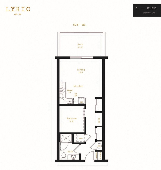 Floorplan - Lyric 39