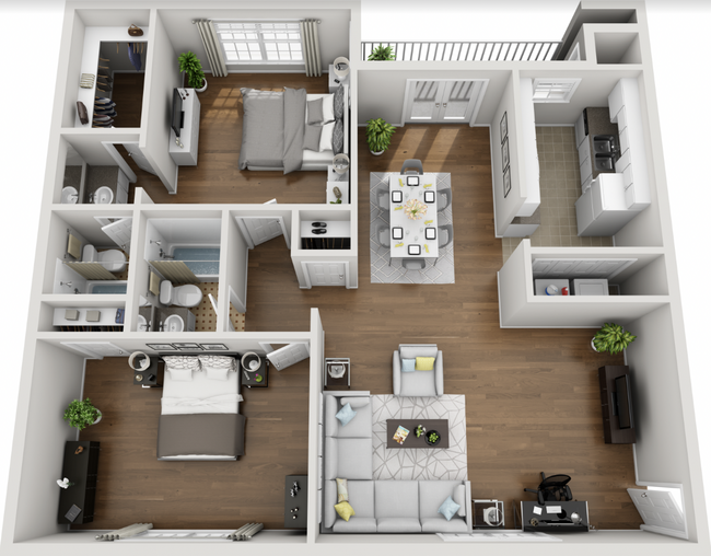 Floorplan - Crestwood Place Apartments