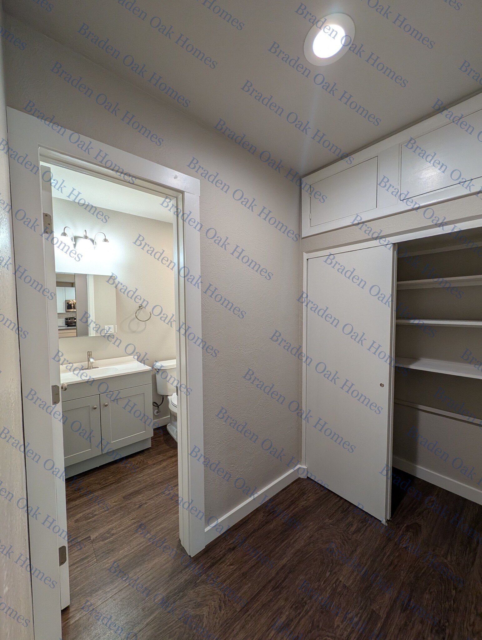 Hallway closet with additional storage - 1814 26th St W