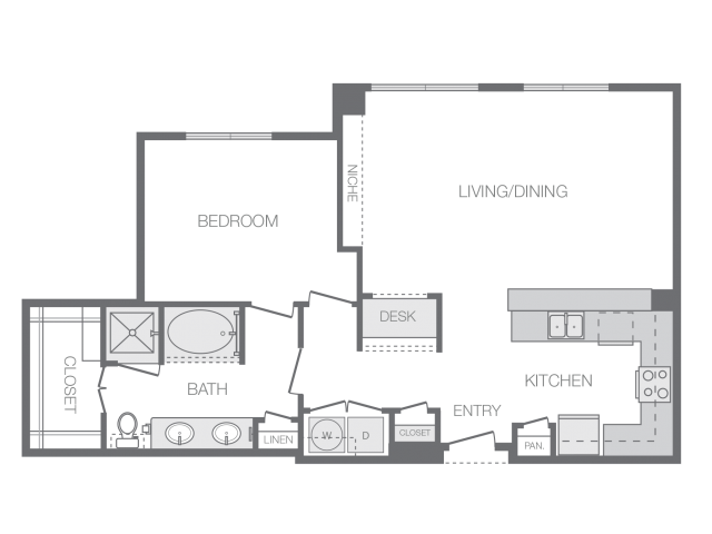 Floorplan - Hanover Rice Village