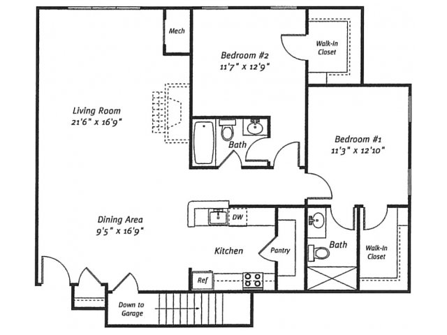 Floorplan - Residences at Westborough Station