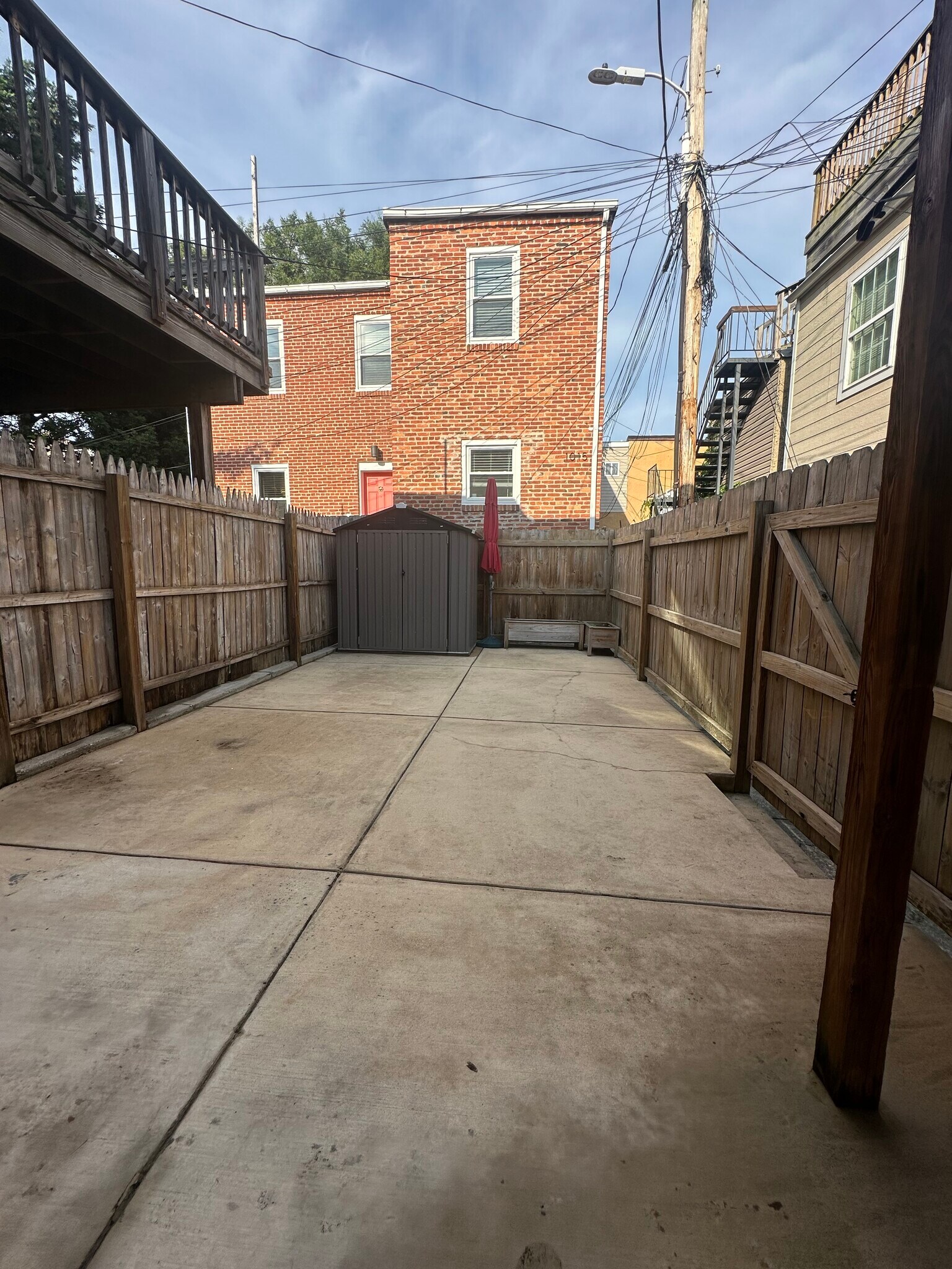 Back patio - 1013 Patapsco St