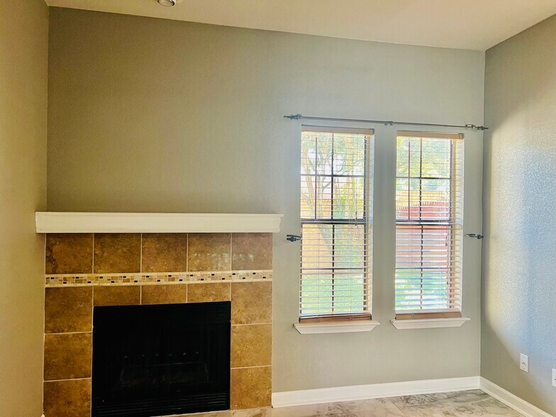 Living Room with Fireplace - 3635 Garden Brook Dr