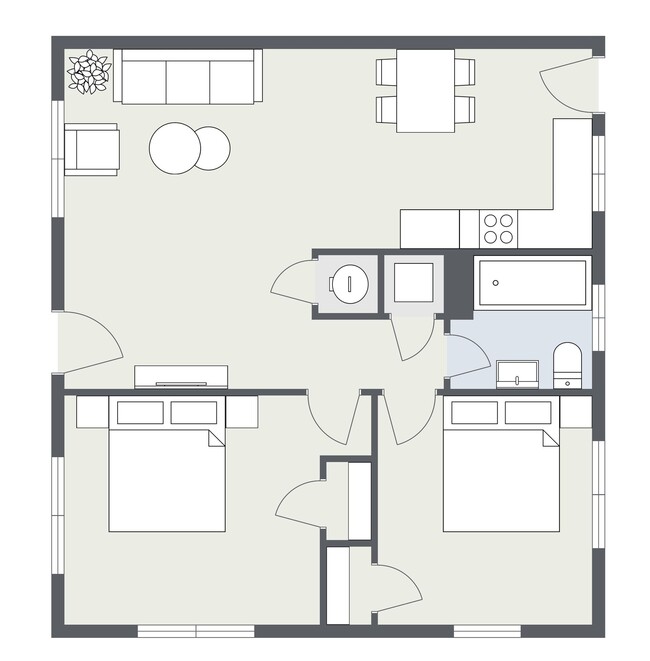 Floorplan - Longview Village Apartments