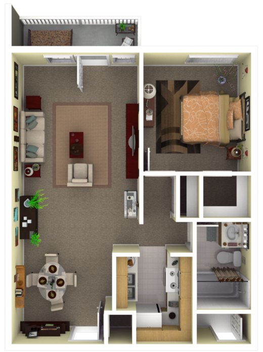 Floorplan - Quail Ridge Apartments