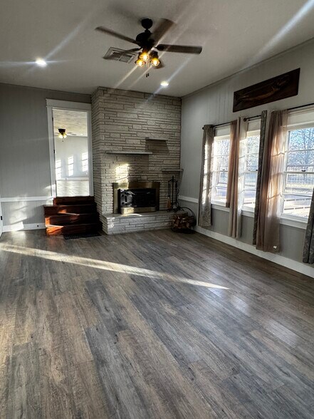 Den and Fireplace - 4018 W Weaver Rd