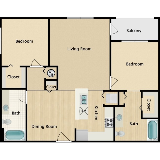 Floorplan - Riversong Apartment Homes