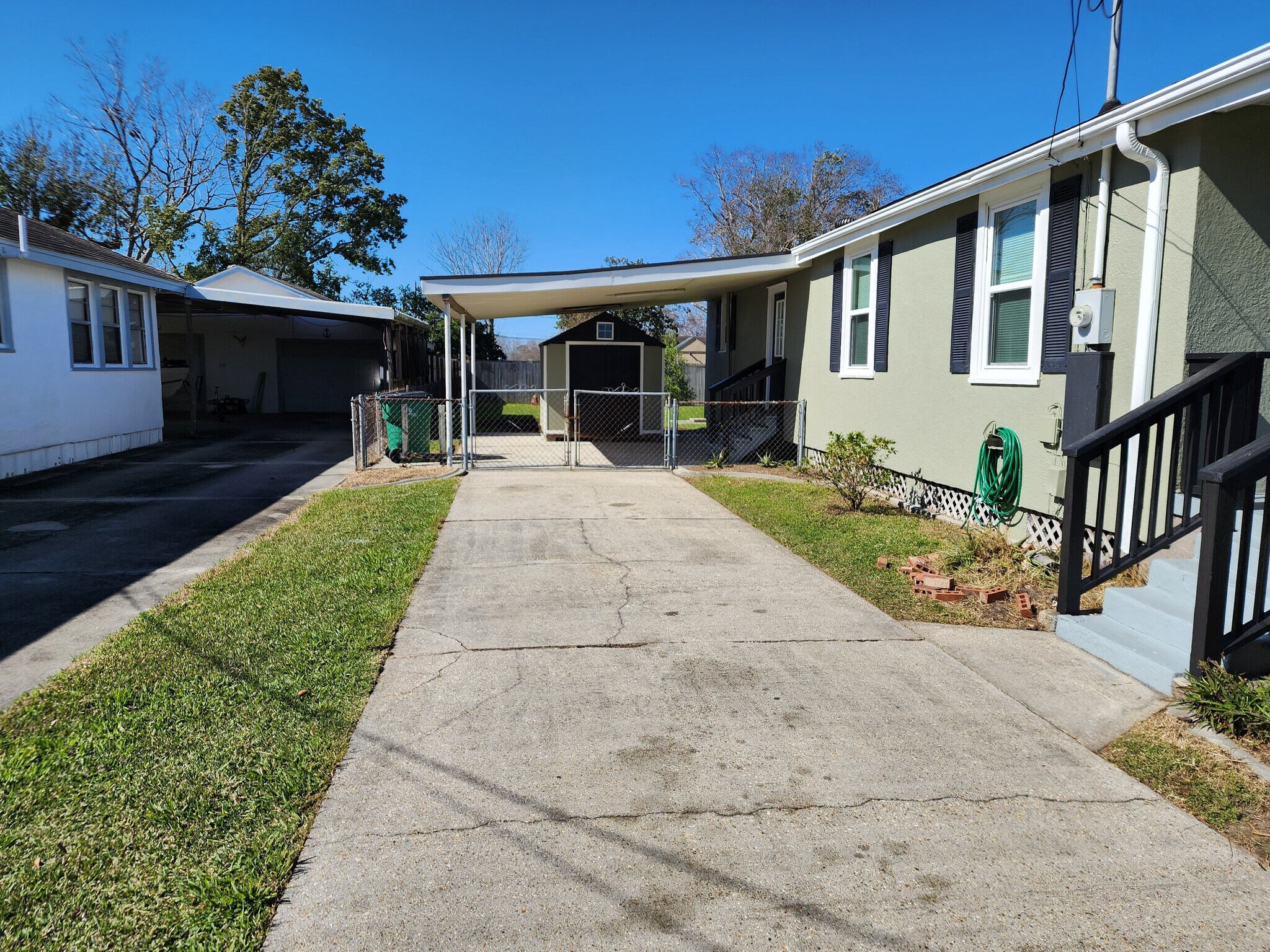 Driveway and shed - 430 Avenue K