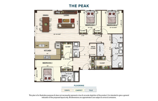 Floorplan - The Pinnacle @ 65