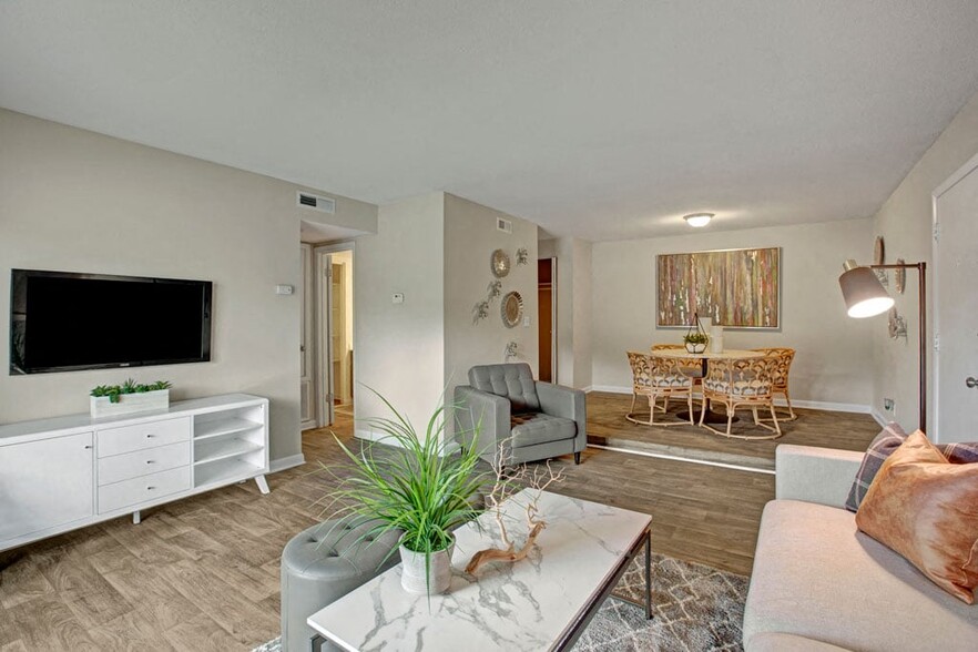 Living Room and Dining Area - Lacota Apartments