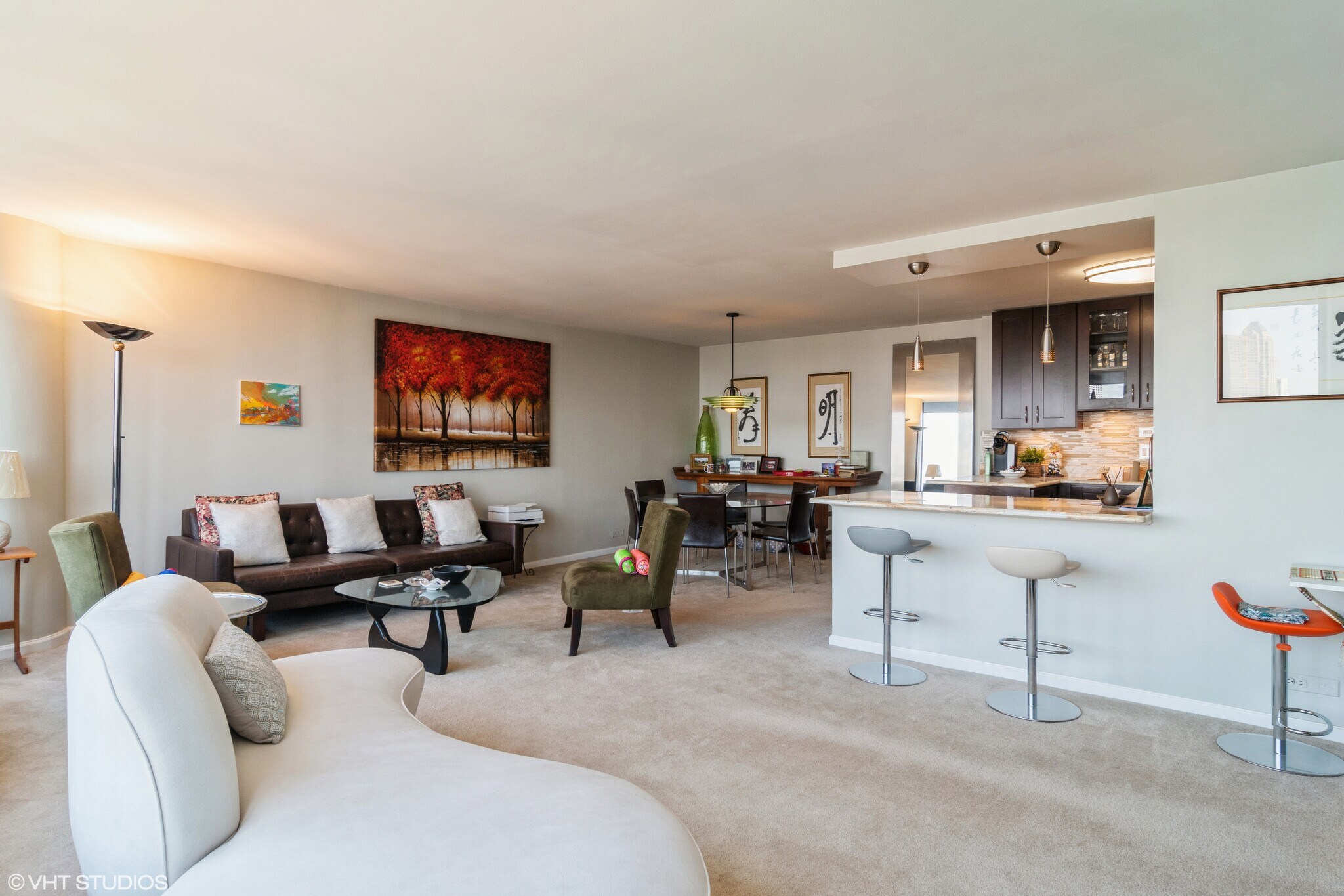 Living / Dining / Kitchen - 505 N Lake Shore Dr