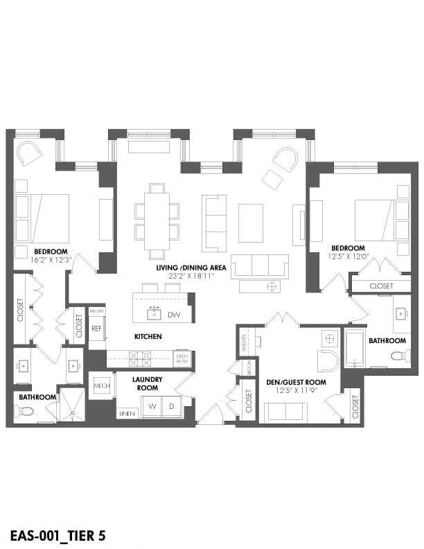 Floorplan - The Residences at Eastern Market