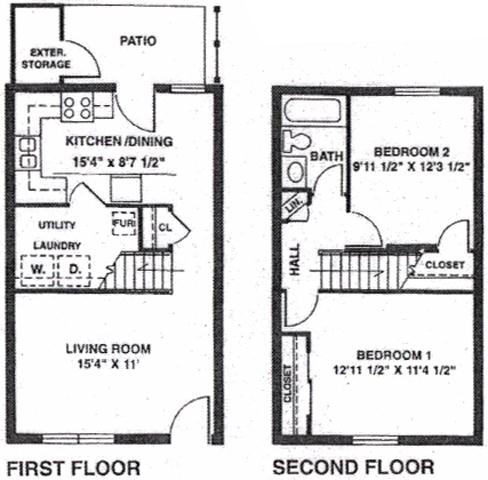 2BR/1BA - Chase Crossing Apartments