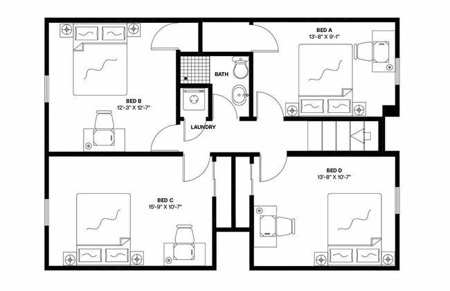 Building Photo - Private bedroom in 4 bed/1.5 bath Home