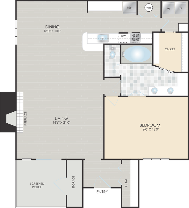 Floorplan - Park Place Apartments