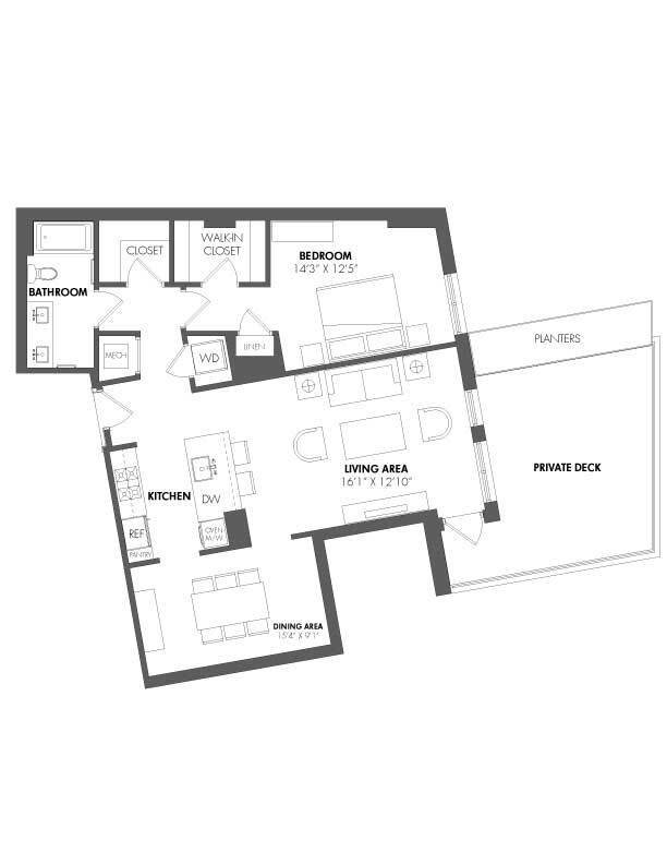 Floorplan - The Residences at Eastern Market