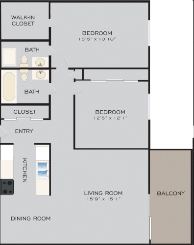 2BR/2BA - 4600 E Kentucky