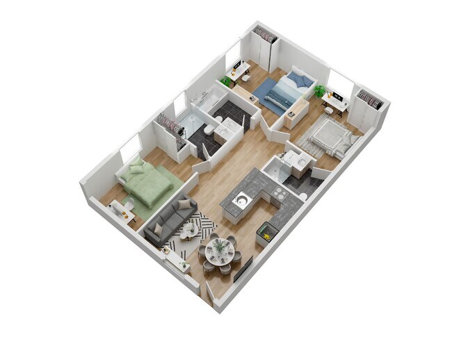 Floorplan - Sagittarius Apartments