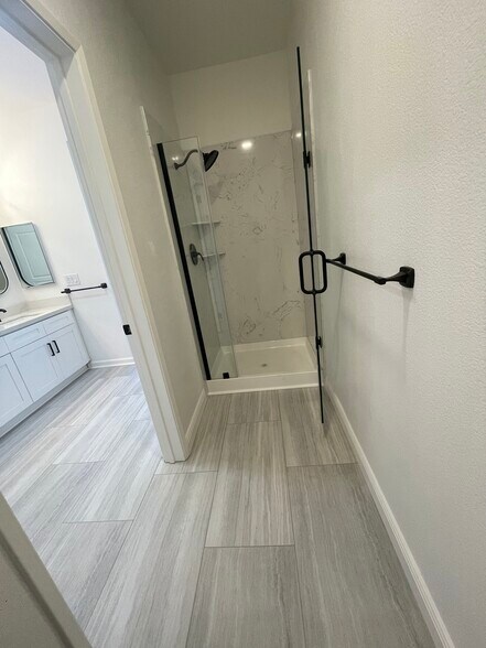 All new shower stall and flooring - 1 Crescent Way