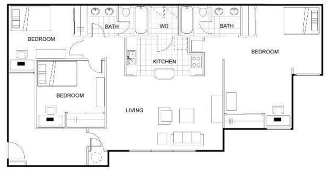 Floorplan - The Overlook Apartments Norman