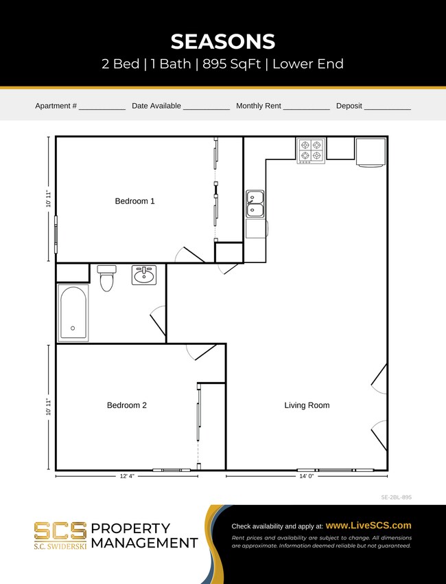 Floorplan - Hilltop Apartment Community