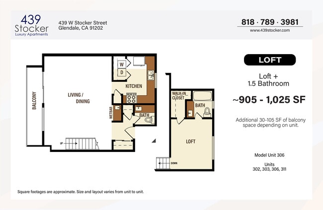 Floorplan - 439 W Stocker Luxury Living