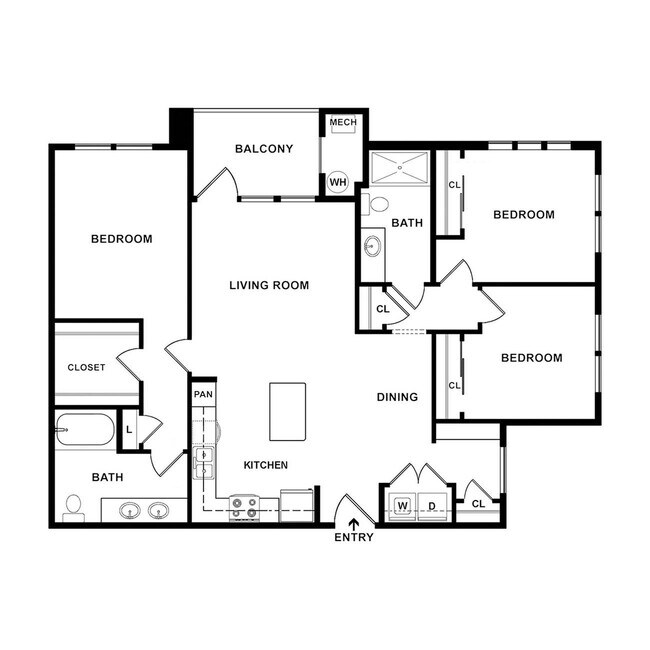 Oliva - 3x2 Floor Plan - Verdant at Green Valley