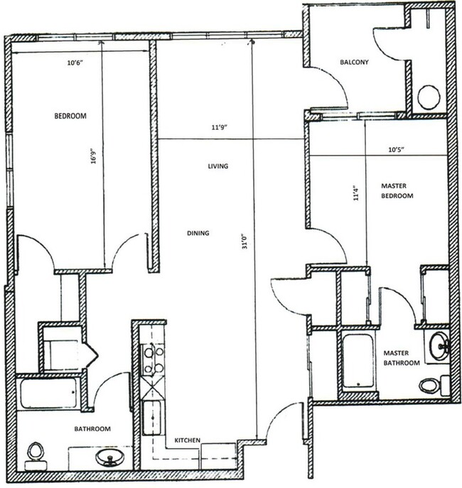 2Bed, 2Bath B Unit 108 - Moreland Crossing