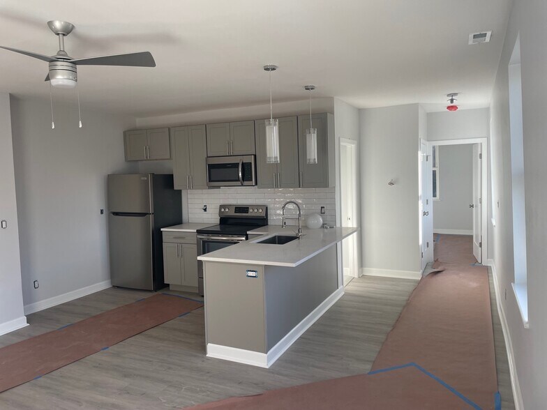 Kitchen and Hallway to Bedroom - 216 Findlay St