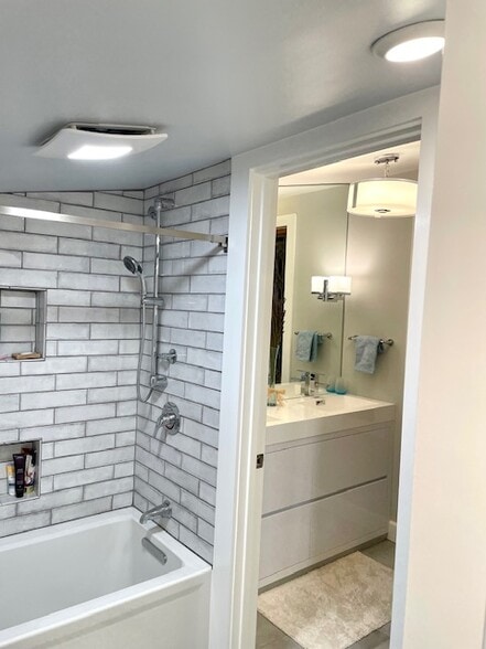 Modern bath & Vanity - 1139 Belvedere St