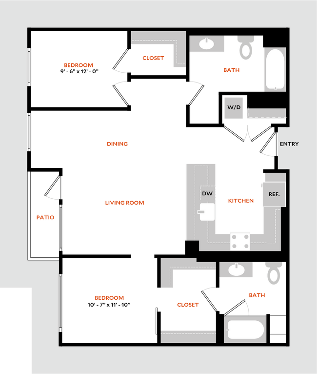 Floorplan - Hiro Apartments