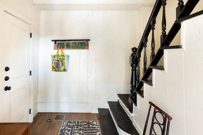 Up these stairs to your apartment - 410 Sandusky Ave