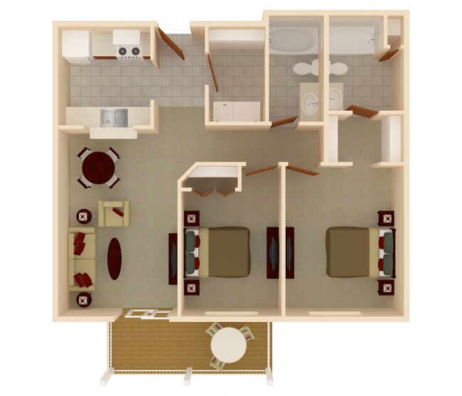 Floorplan - Amber Fields Apartments