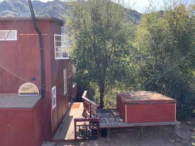 Back of Cabin - 23273 Red Rock Rd