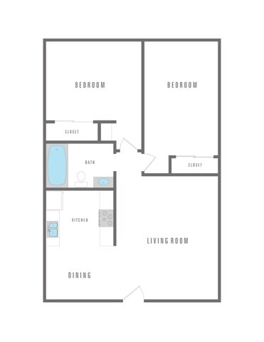 2 Bed 1 Bath - Greenville Park