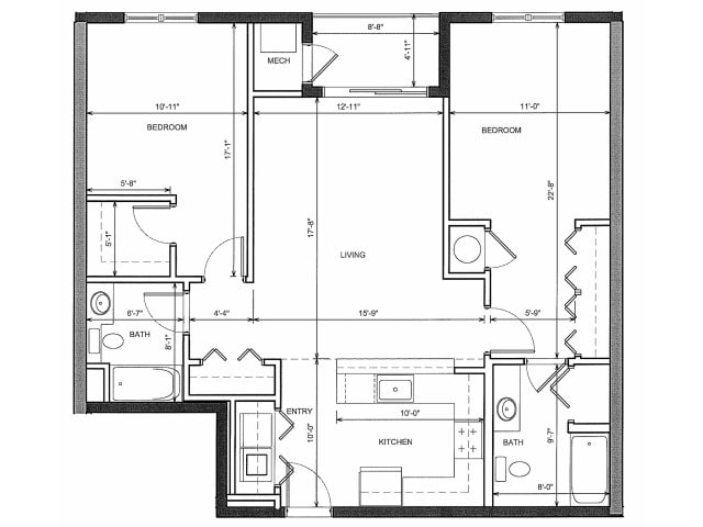 2BR/2BA - Sofi Danvers