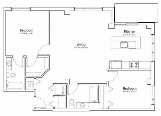 Floorplan - The Morgan at Loyola Station