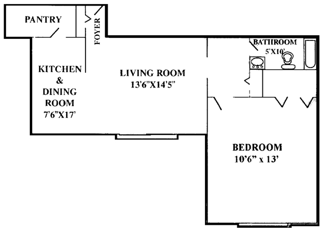Floorplan - Old Orchard Apartments