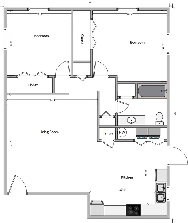 Floorplan - Emerald Run Apartments