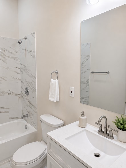 AI Staged Bathroom - 923 N Calvert St