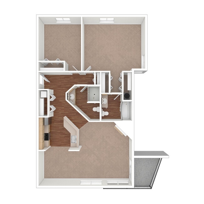 Floorplan - Sunset Summit Apartments