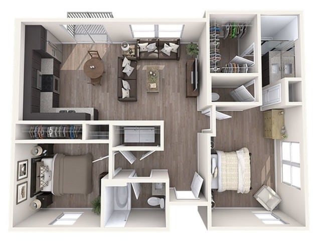 2x2 Floorplan - Hampton Edison