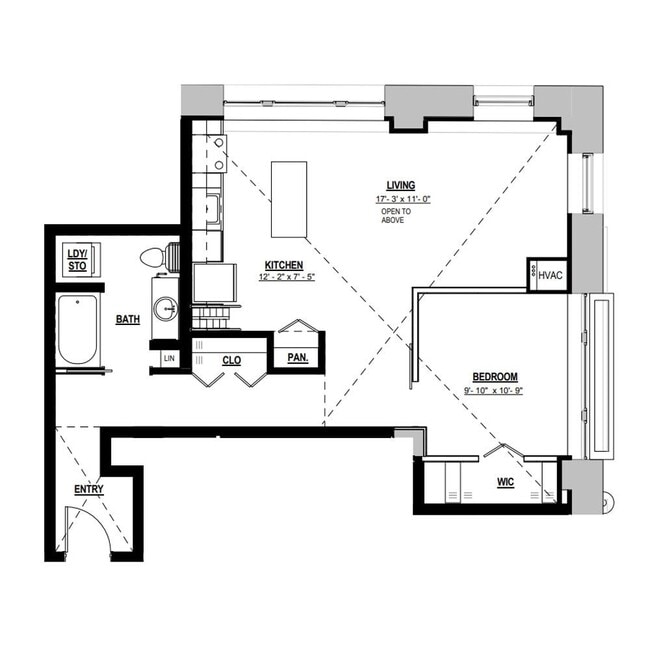 Floorplan - Parisian on Vine Apartments