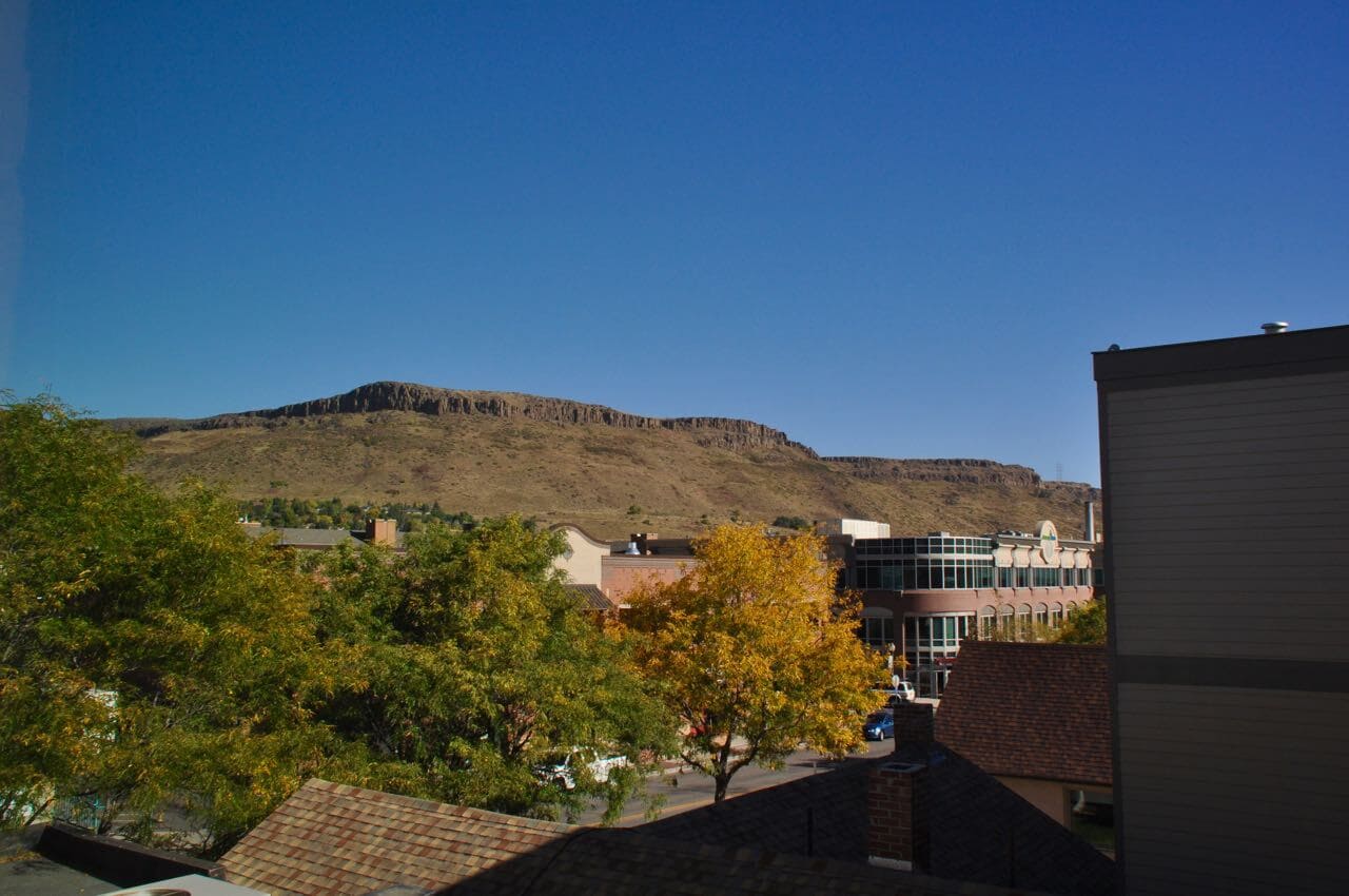 View of North Table Mountain from Master Bedroom - 1203 Washington Ave