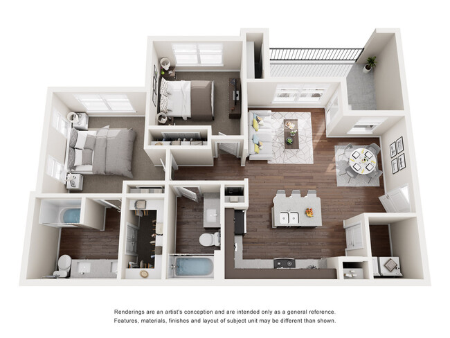 Floorplan - Pebble Brook Apartments