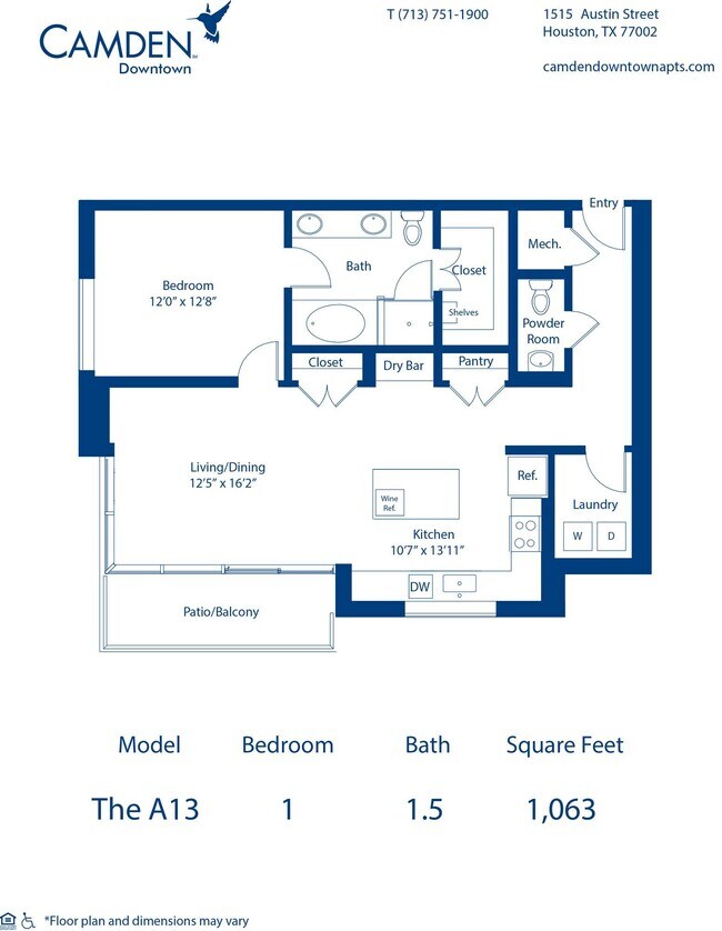 Floorplan - Camden Downtown