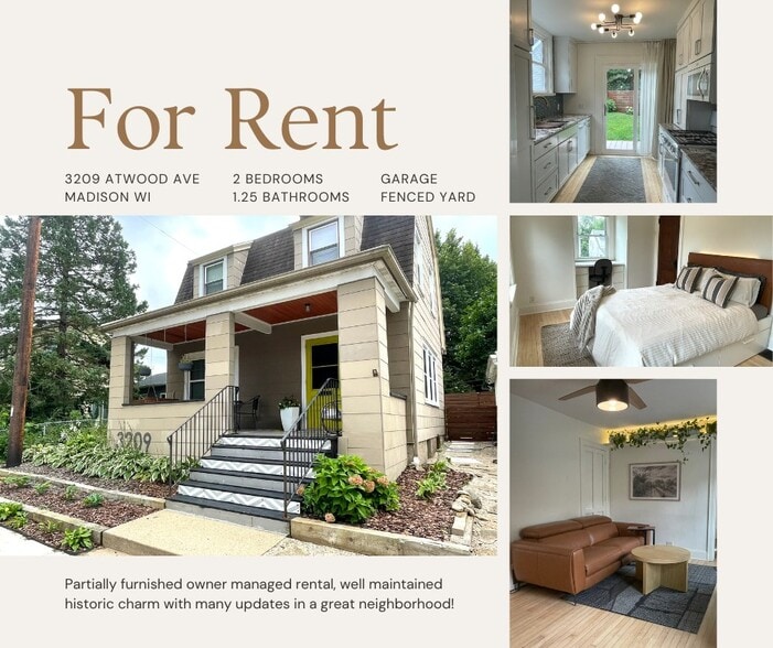 Welcome to your new home in the heart of Madison - 3209 Atwood Ave