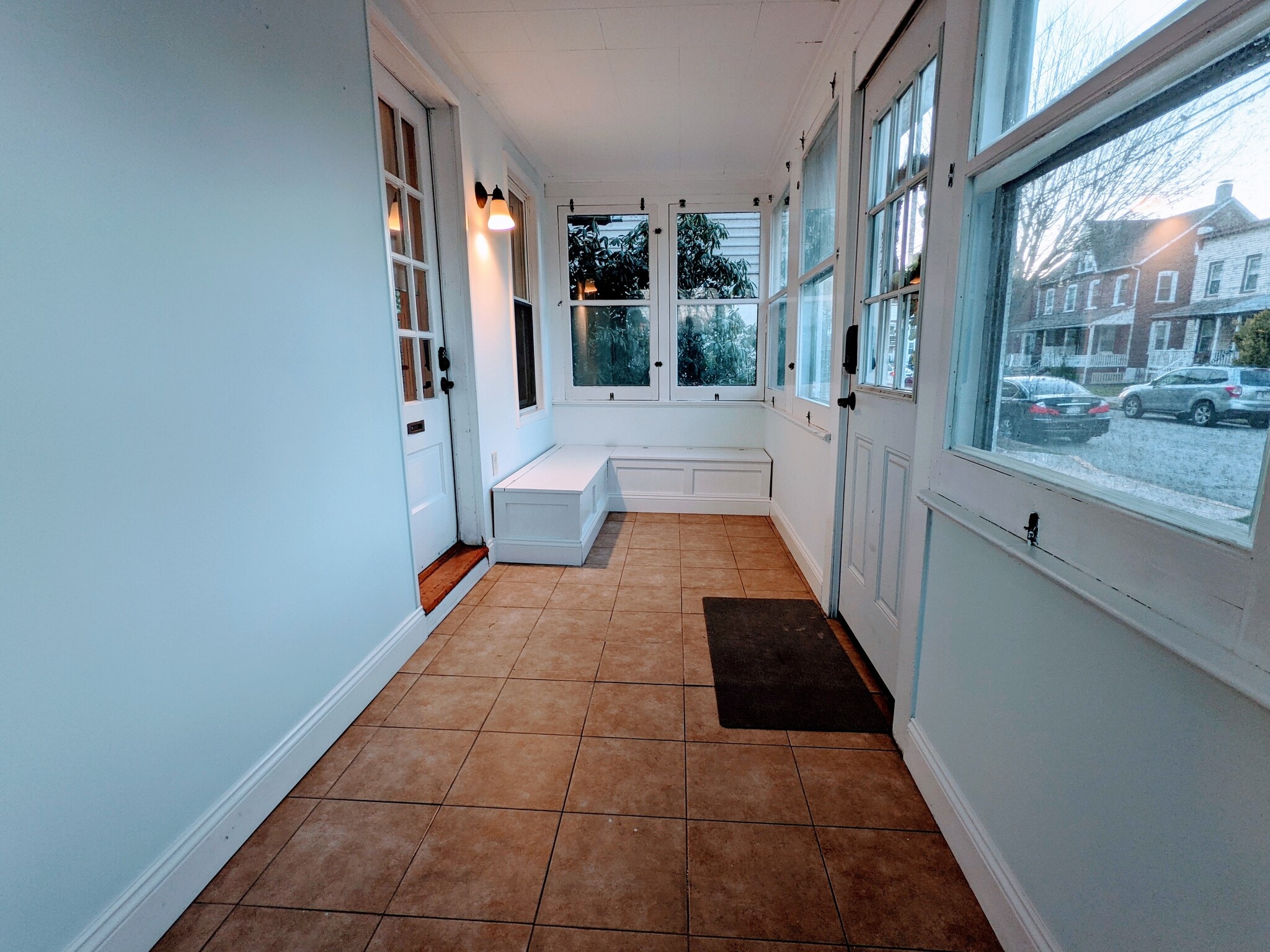 Front vestibule with built in storage - 336 Jefferson Ave