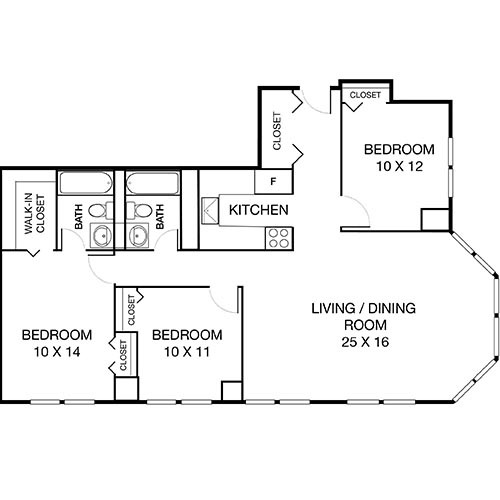 Floorplan - Hyde Park Tower