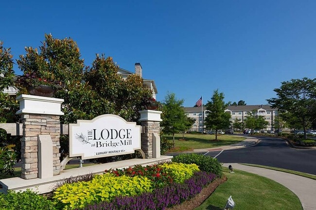 Clean lines and welcoming presence - The Lodge at BridgeMill
